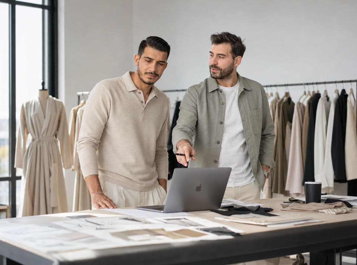 MoreAmor founders, at the atelier