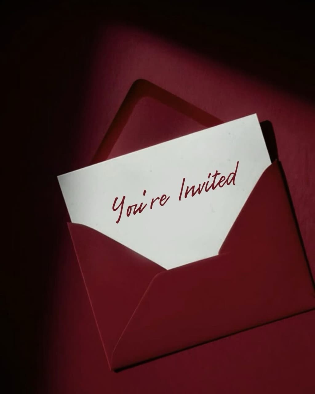 An invitation envelope